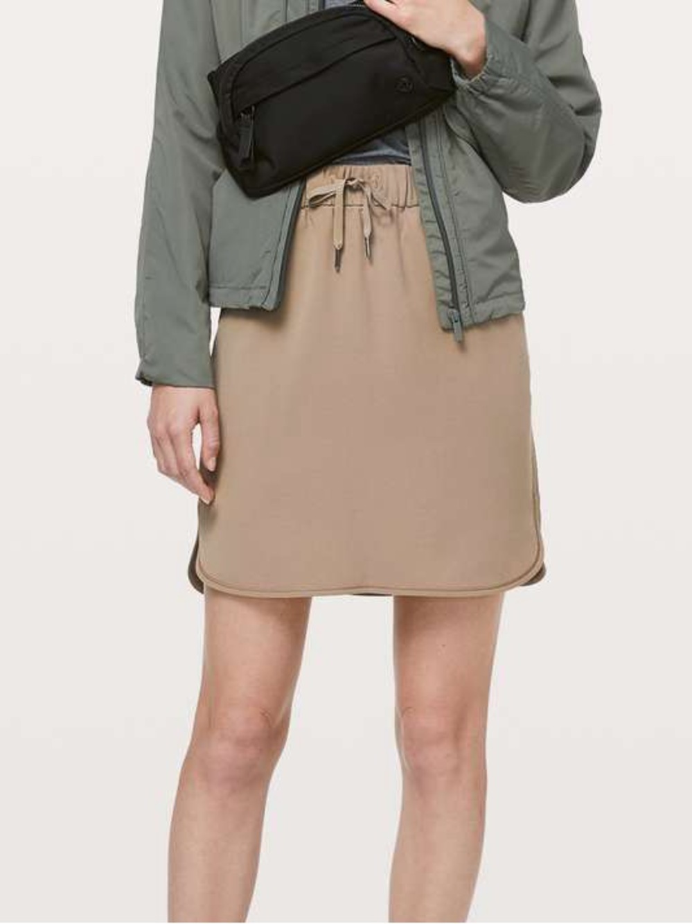 Lululemon On The Fly Woven Skirt Size 6 Frontier Brown Travel Athleisure